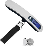 Pesa digitale bagaglio per adulti - precisione alta - bilancia da viaggio portatile - massimo 50 kg - display LCD - funzione tara - per viaggi.