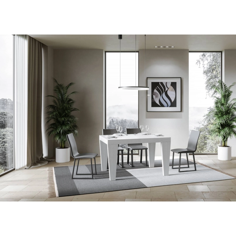 Tavolo allungabile 90x140/244 cm Spimbo Premium - Bianco Frassino