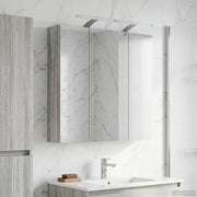Mobiletto per specchio da bagno Grigio Sonoma 70 x 14,5 x 70 cm