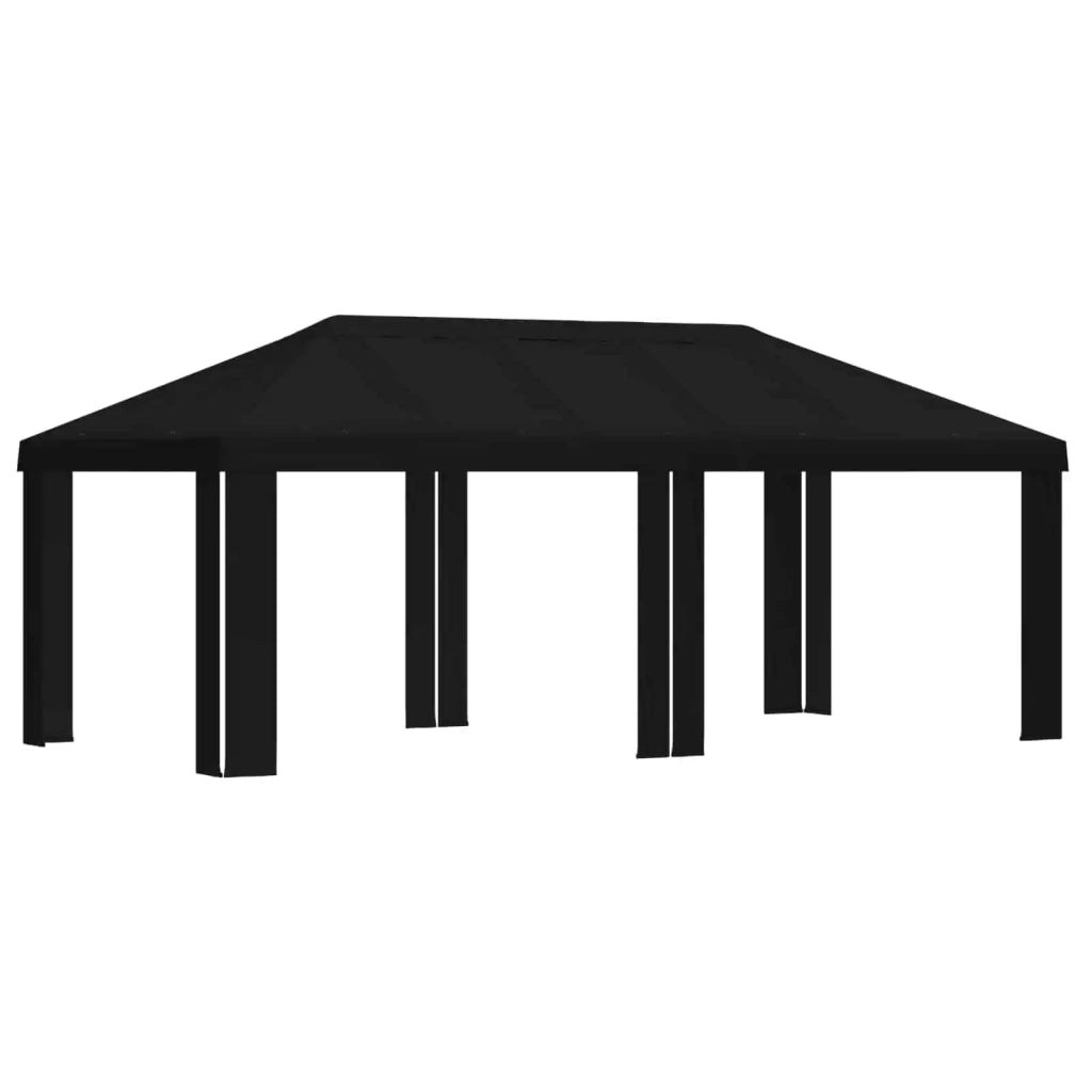 Copertura per Gazebo 6 x 3 m Nero Poliestere 190 900432