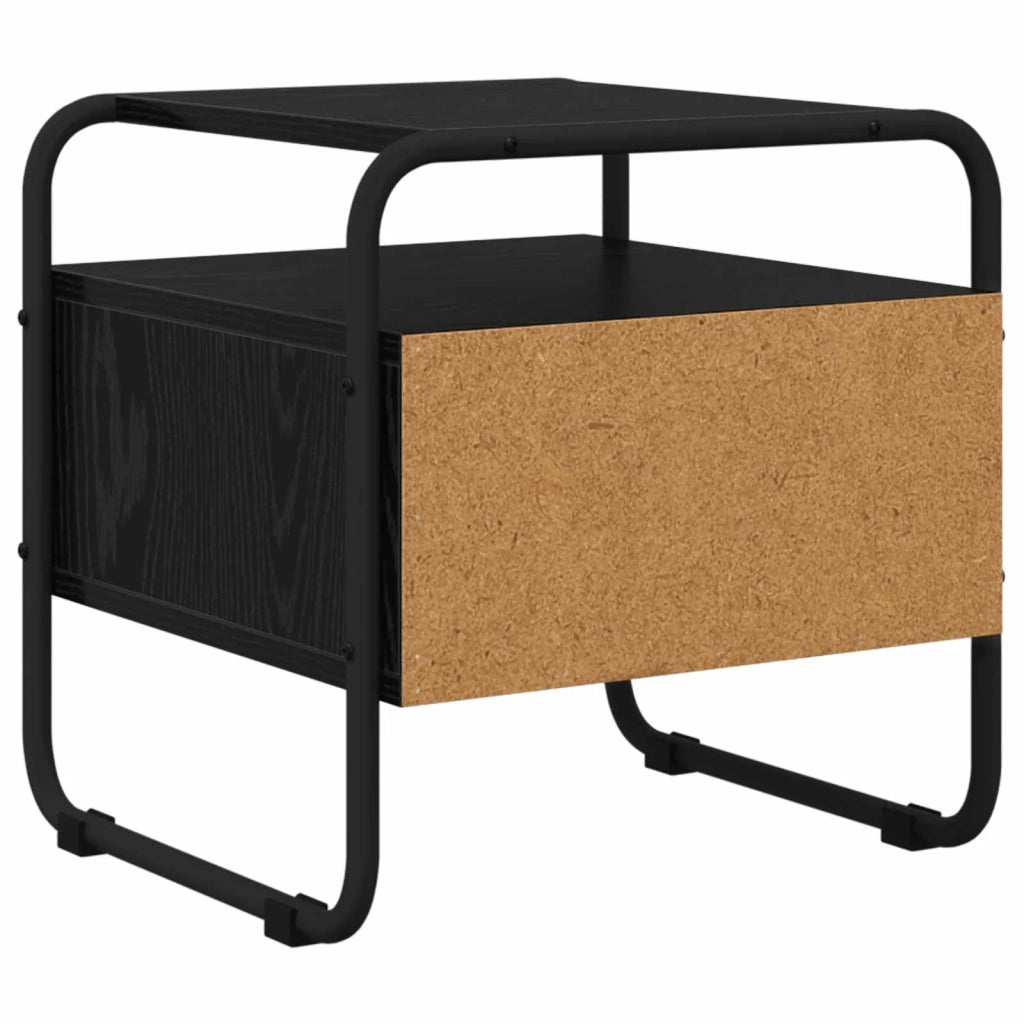 Armadio da Notte 2 pz Rovere Nero 40 x 39,5 x 40 cm 8007672