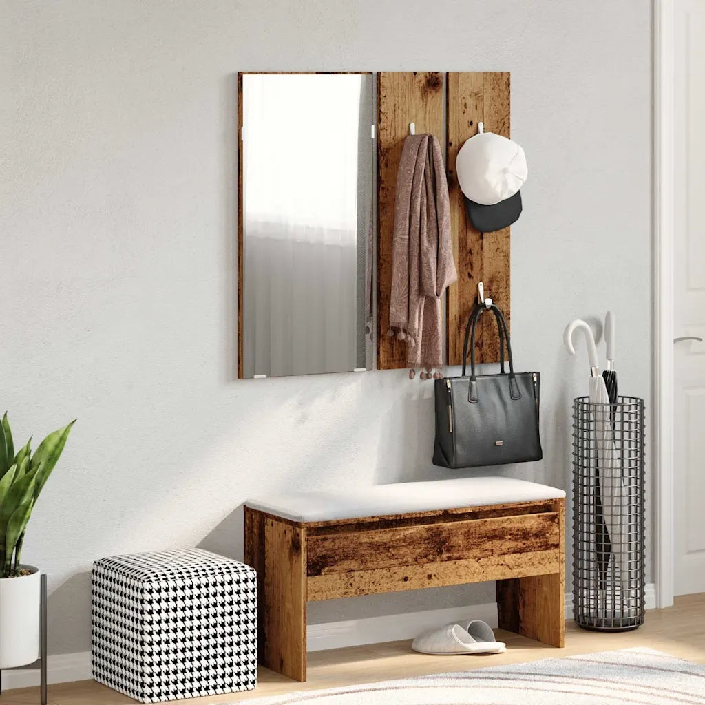 Set di Mobili da Corridoio Legno Antico in Legno Multistrato 857019