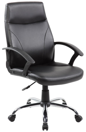 Sedia Poltrona Direzionale da Ufficio in Similpelle Tosini Richmond Nera