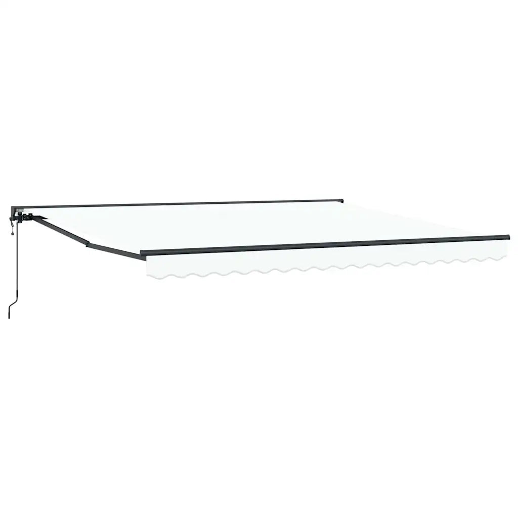vidaXL Tenda Retrattile Bianco 400x300 cm Tessuto