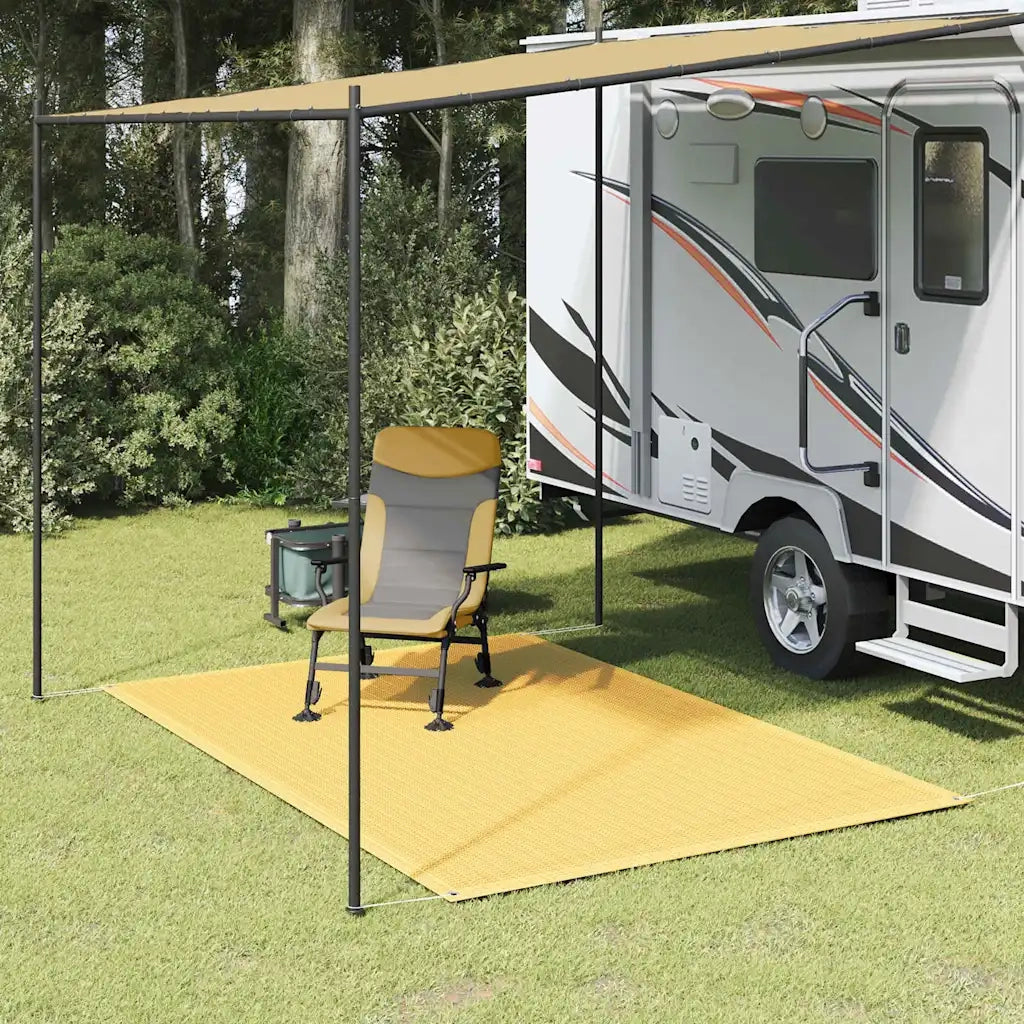 Tappeto da Tenda 200x300 cm Beige 310757