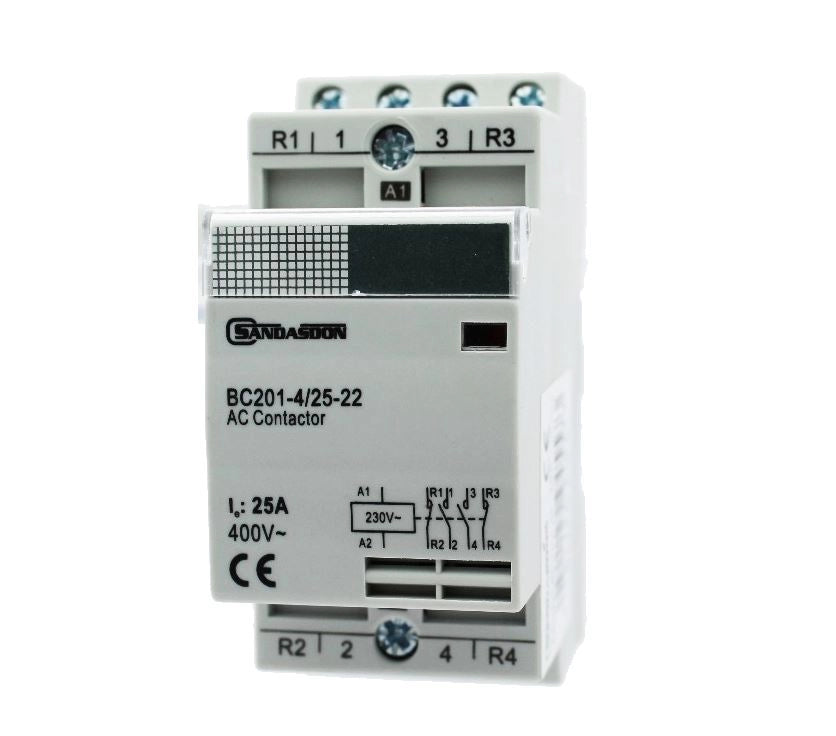 Contattore di sicurezza Rele' Con Bobbina 230V 4P/25-22A 4M