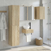 Set di mobili per il bagno 5 pcs Rovere Sonoma 3407249