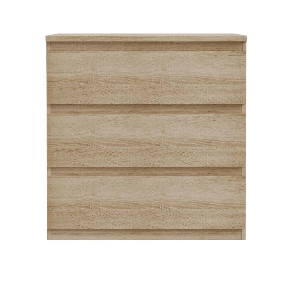 Cassettiera Morgan 3 cassetti rovere – 77.2x42.2x80H