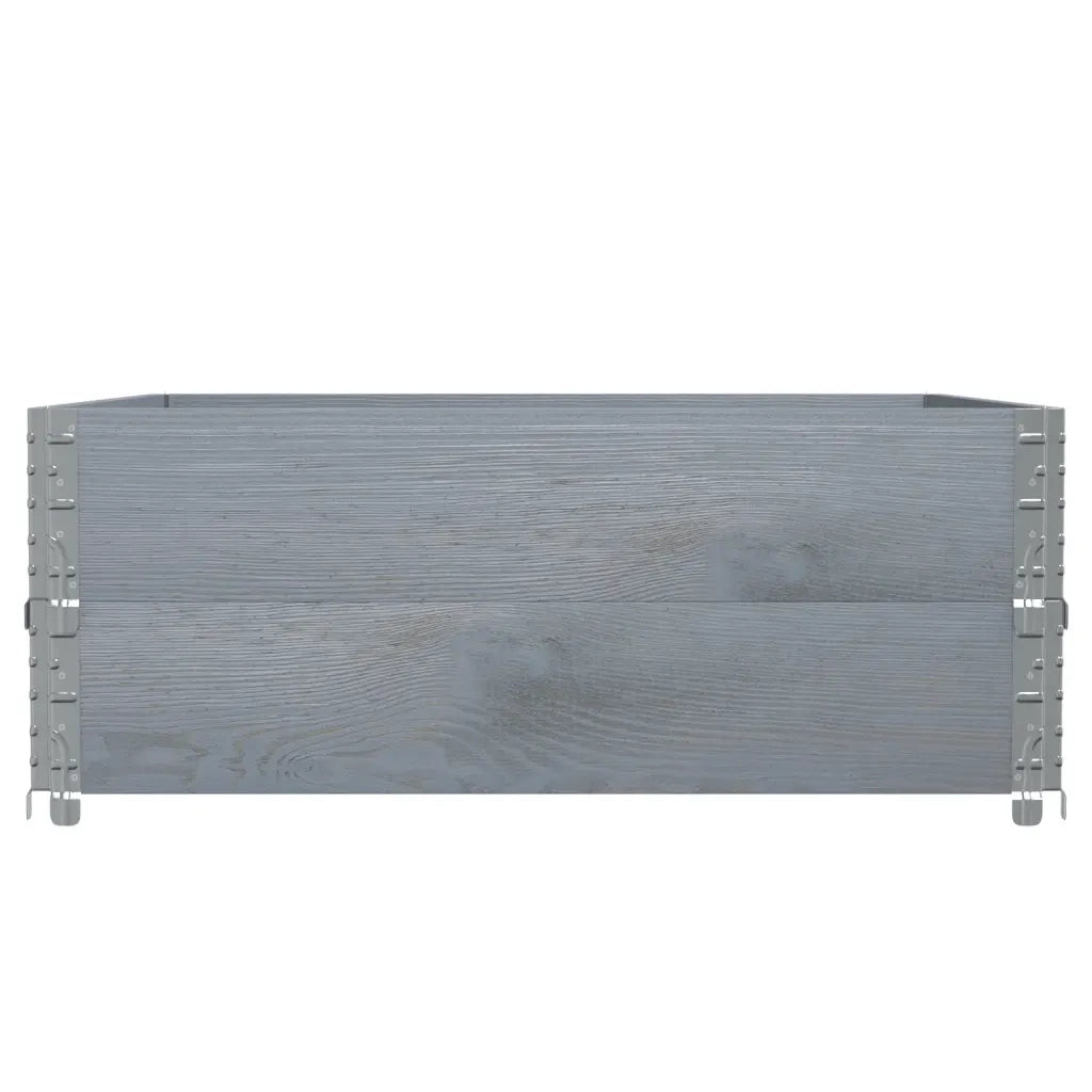 Fioriera da Giardino Grigia 100x100 cm Legno Massello di Pino