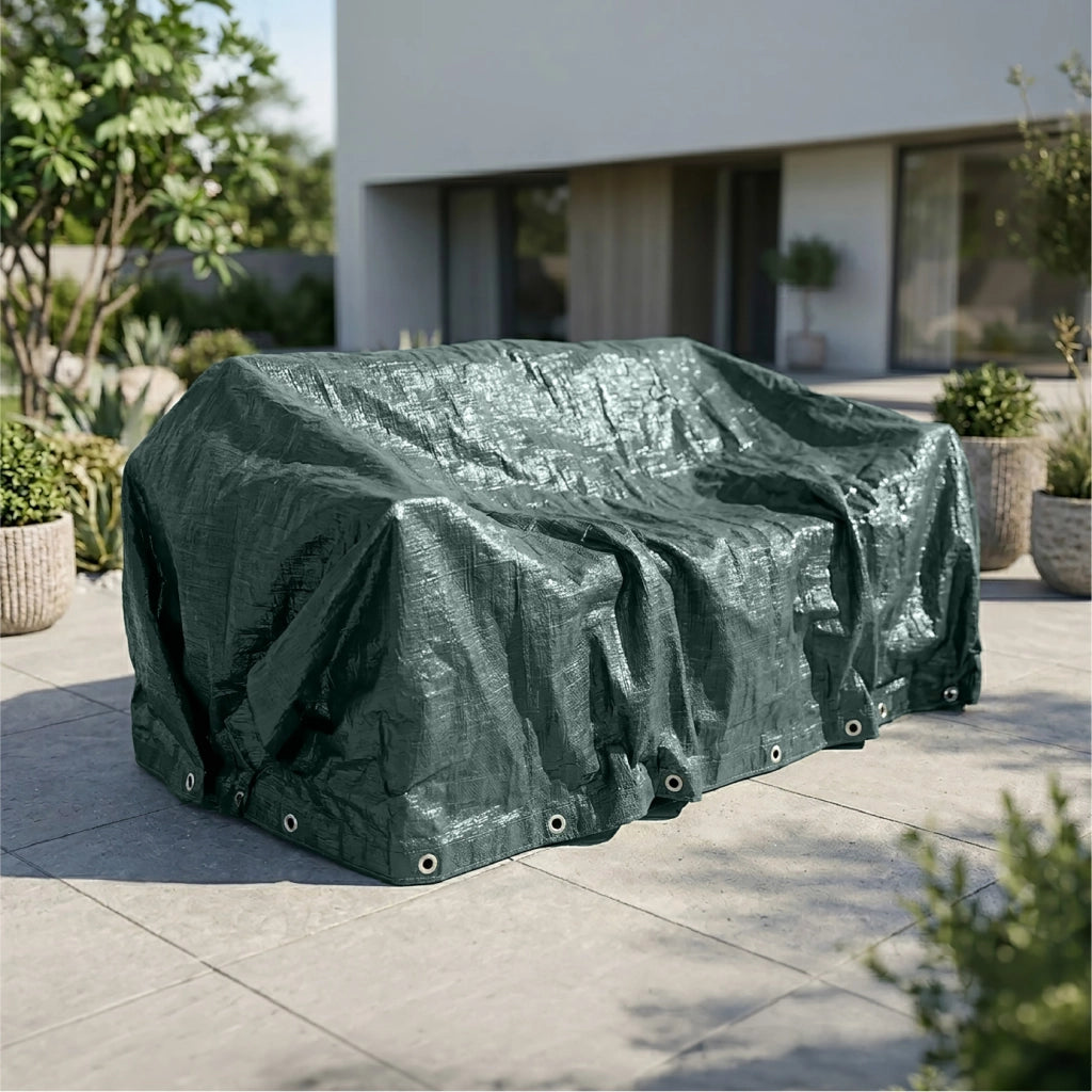 Telo Copertura Impermeabile per Arredo Giardino e Barbecue – Protezione Universale Cover Anti Pioggia UV Polvere per Tavoli, Sedie, Divani, ,lettino prendisole, Ombrelloni e BBQ Modello 8