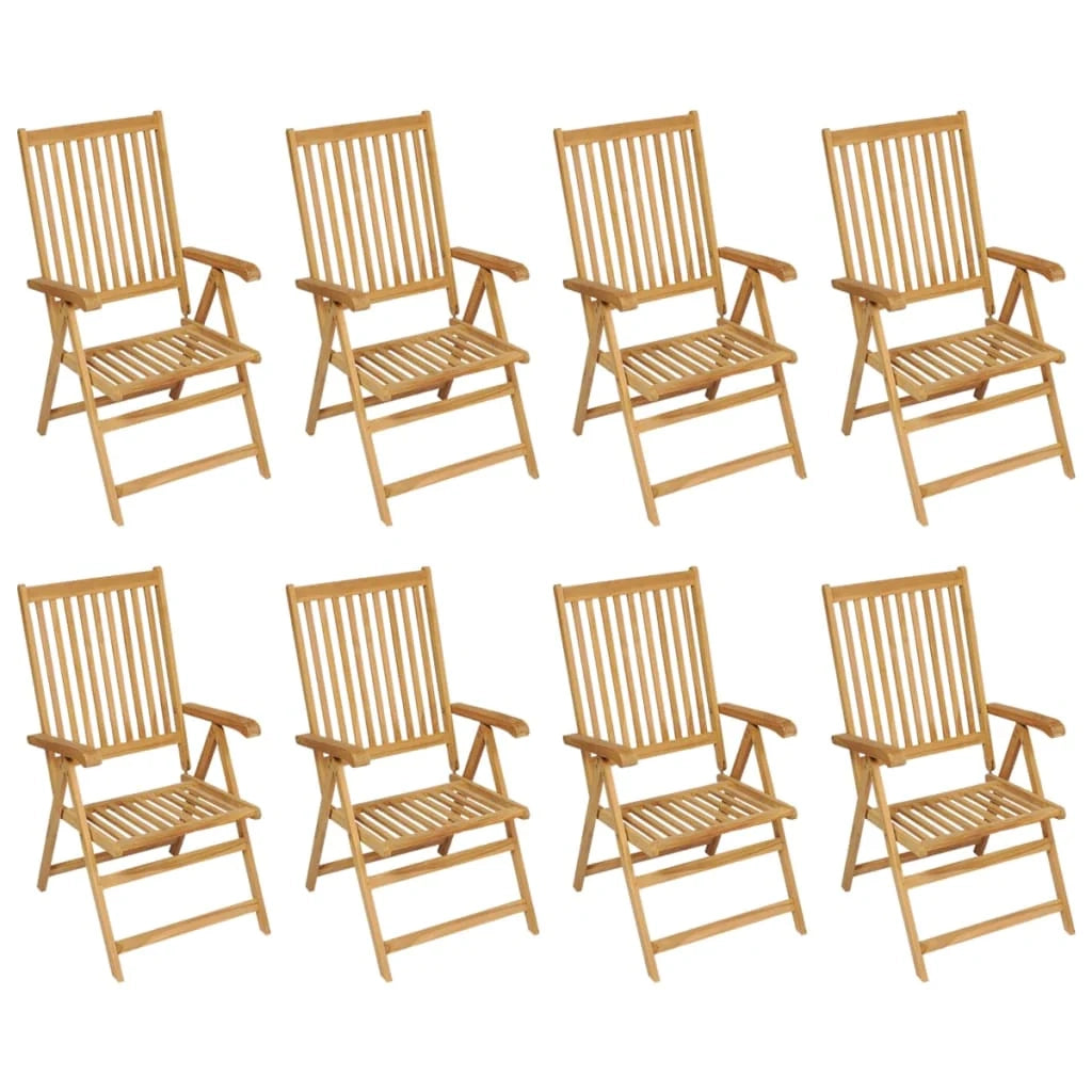 Set di mobili da giardino mobili da esterno 9 pezzi legno massello di teak 02_0018250