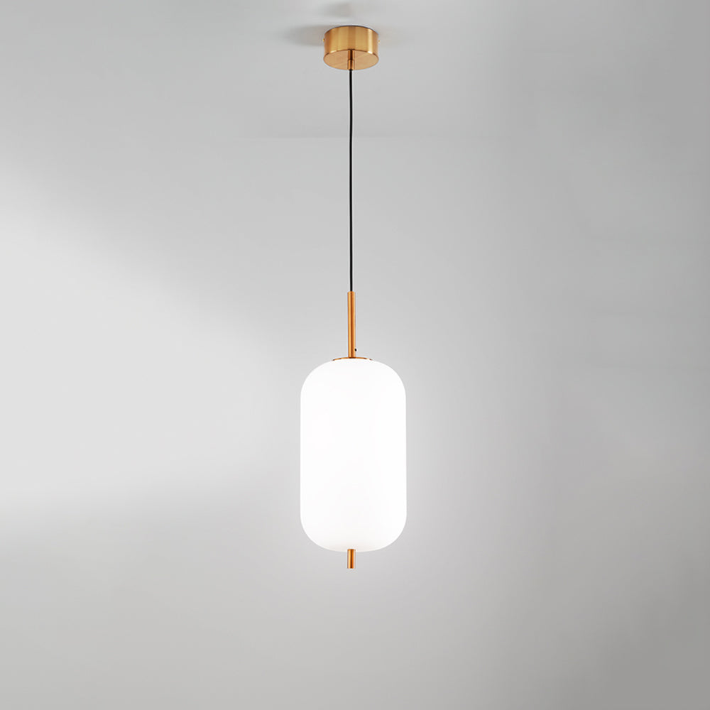 Sospensione Contemporanea Cirro Metallo Oro Vetro Bianco Led 24W 3000K D22