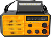 Radio Portatile con Energia Solare e Batteria 8000mAh - Ascolta AM/FM, Allarme SOS, Lampada LED, Bussola per Campeggio e Outdoor