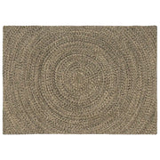 Tappeti per area Naturale e Nero 140 x 200 cm Juta