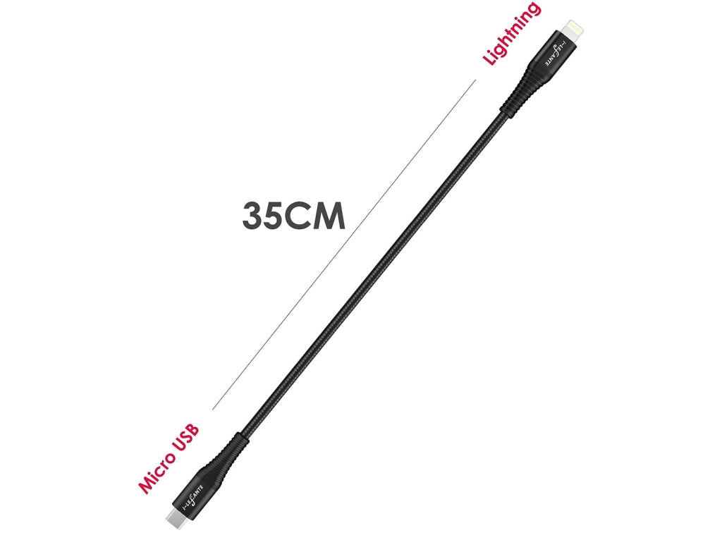 Cavo OTG di ricarica iOS eBIKE 35 cm di lunghezza Micro Usb to Lightning per Bosch Intuvia, Kiox, Nyon (vecchio) Display per Yamaha Display C, Display X
