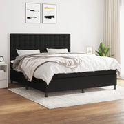 Giroletto a Molle con Materasso Nero 160x200 cm in Tessuto  cod mxl 35950