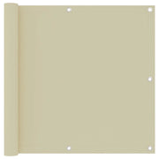 Schermo per balcone schermo per la privacy 90 x 500 cm tessuto Oxford color crema 02_0010152