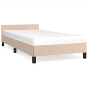 Letto singolo | Letto per adulti | Giroletto con Testiera senza Materasso Cappuccino 100x200 cm