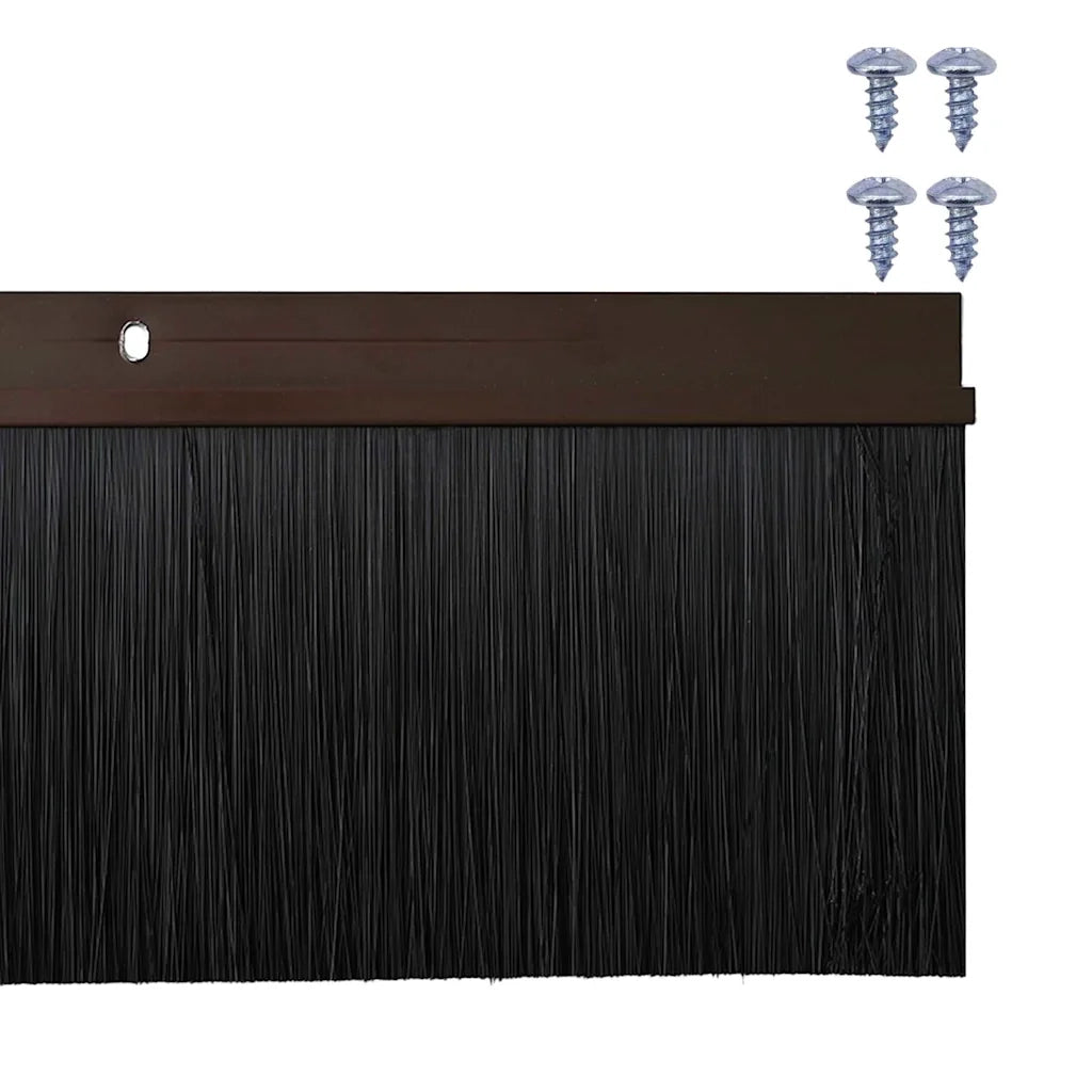 Spazzole per porte a vite 12 pz Marrone 100 cm CFW2946059