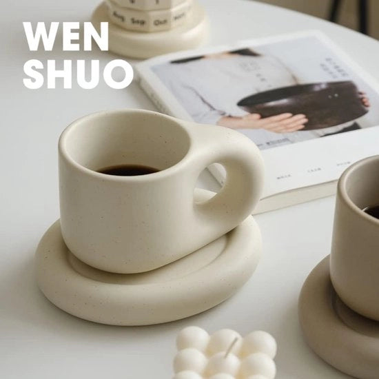 Tazza per Latte Macchiato con tazze da abbinare