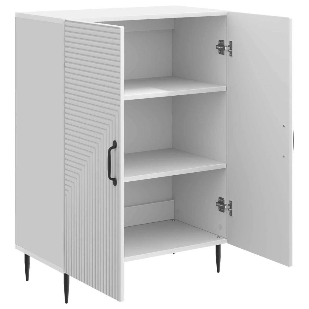 Credenza Bianco Lucido 66 x 34,5 x 89,5 cm Legno ingegnerizzato 894819