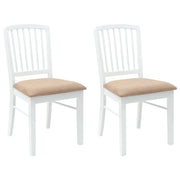 Sedie da pranzo 2 pz | Sedie da cucina Bianco 50 x 52,5 x 91 cm