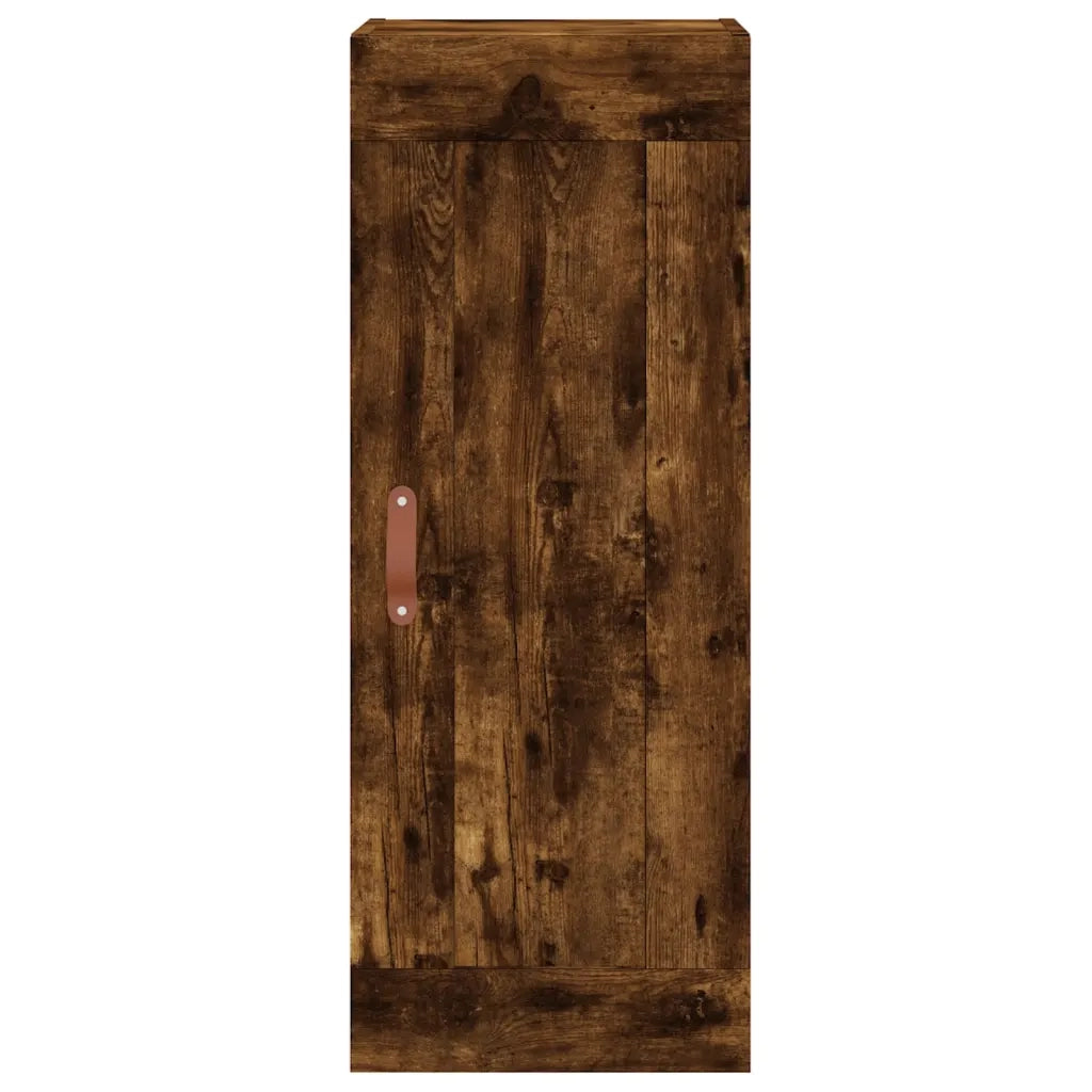 vidaXL Credenza Rovere Fumo 34,5x34x180 cm in Legno Multistrato