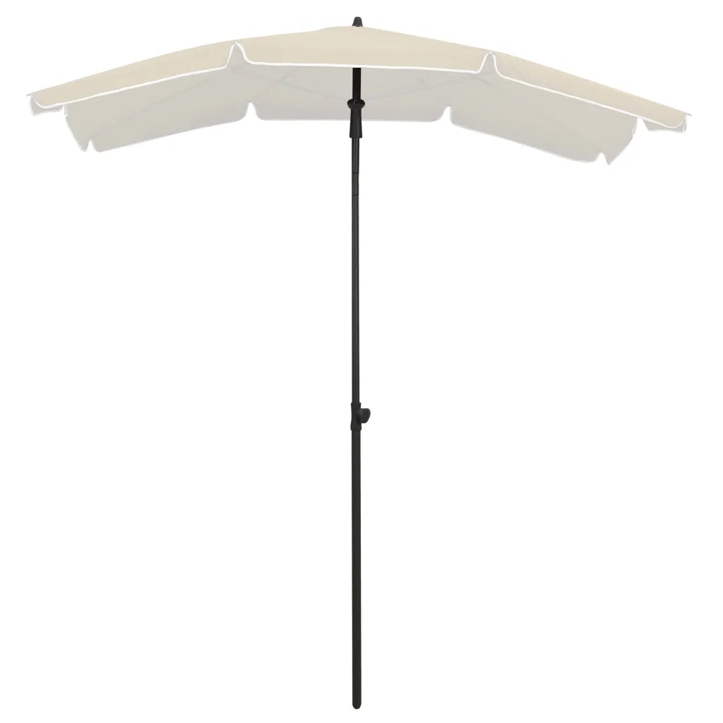 Ombrellone da Giardino con Palo 200x130 cm Sabbia cod mxl 20579