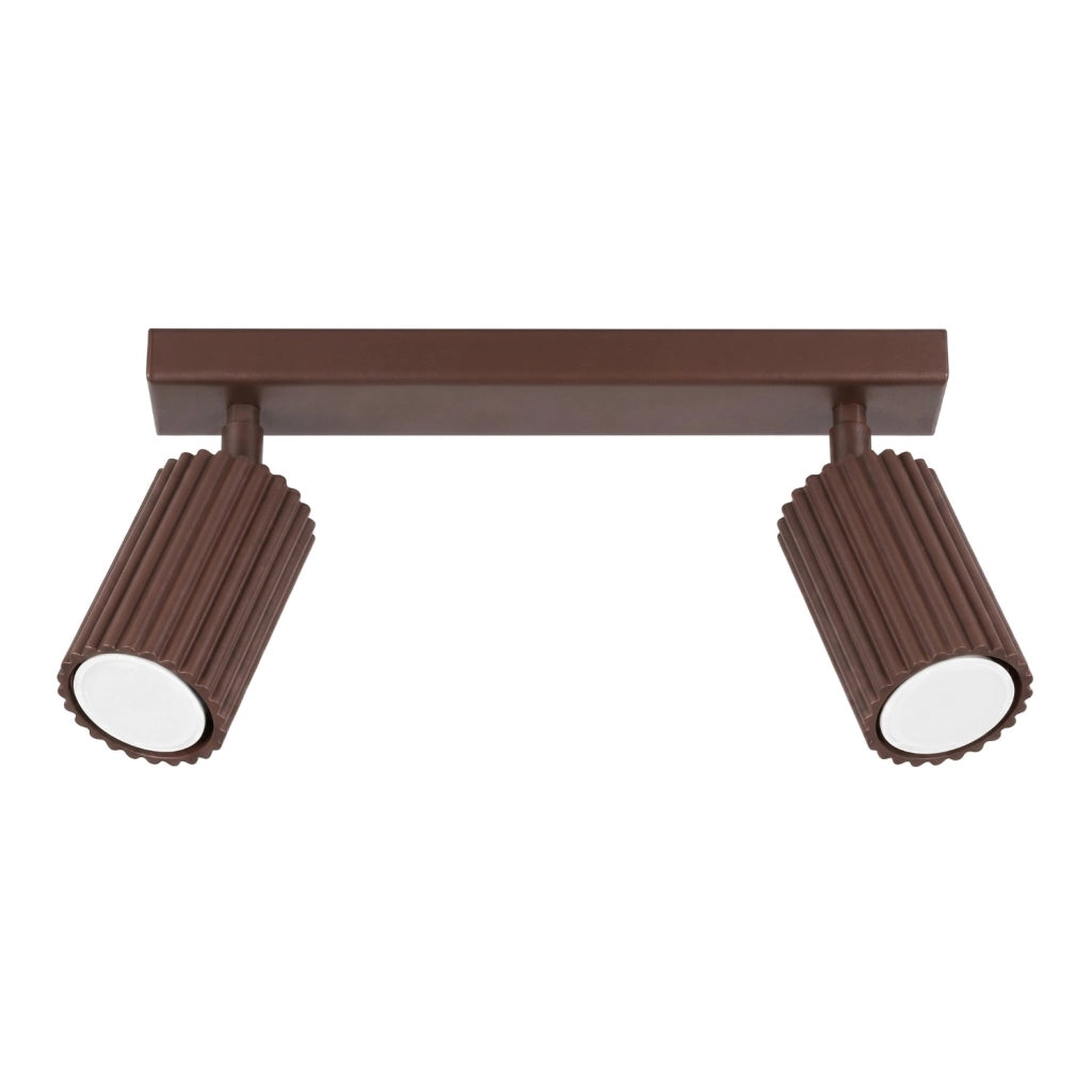 Plafoniera KARBON 2 marrone