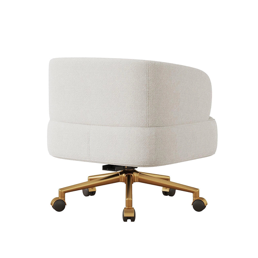 Sedia girevole design moderno - Xylo - L71¡ÁP60¡ÁH71 cm - Beige - 5 rotelle, rotazione 360¡ã