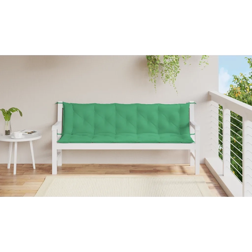 Cuscino per Panca Verde 180x(50+50)x7 cm in Tessuto Oxford 315033