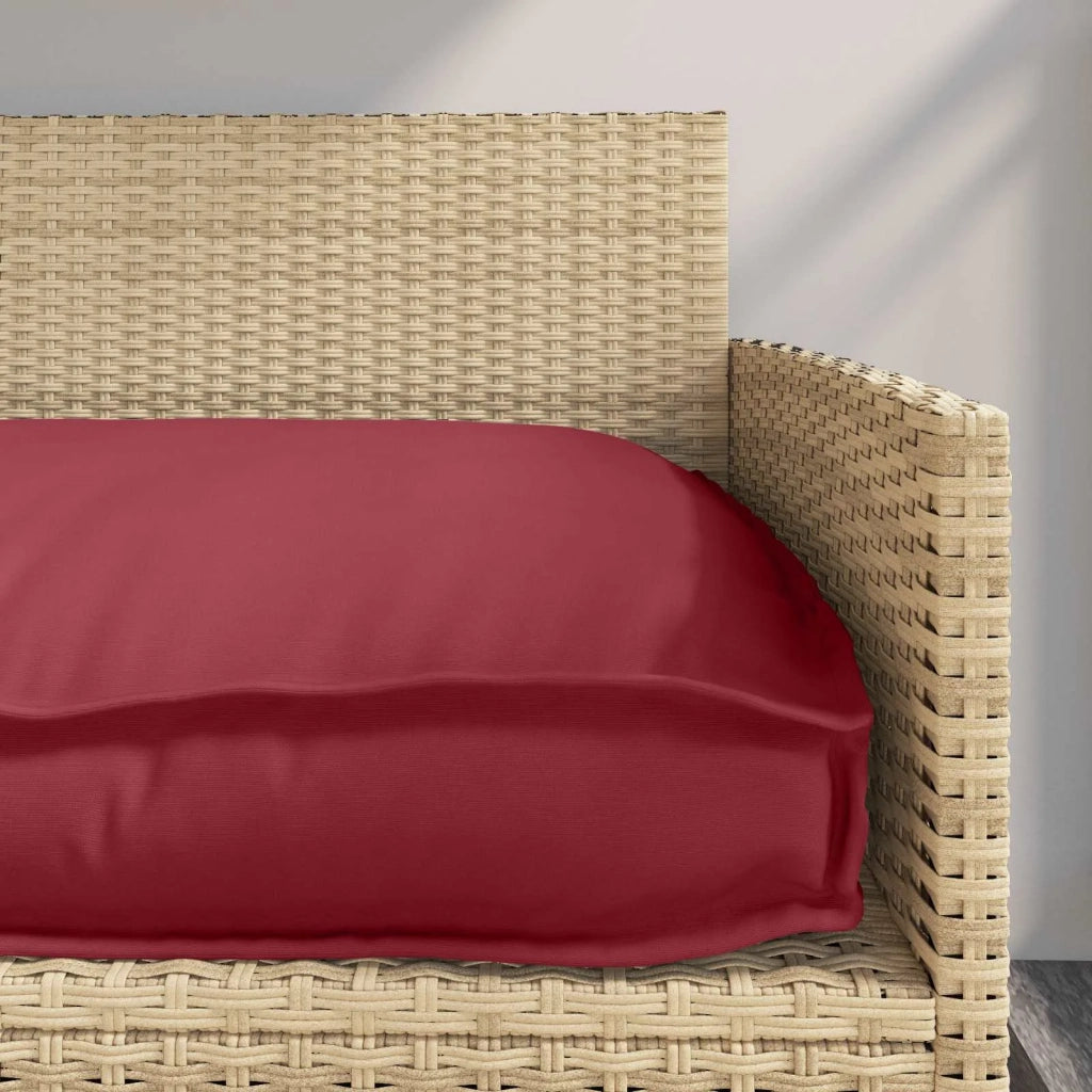 Cuscino Rosso Vino 120 x 60 x 12 cm Tessuto Oxford 42001564