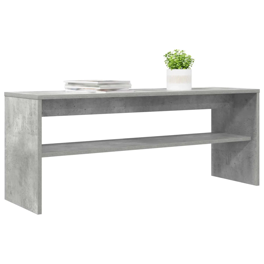 Mobile TV 100 x 30 x 40 cm Grigio cemento Legno ingegnerizzato 8000335