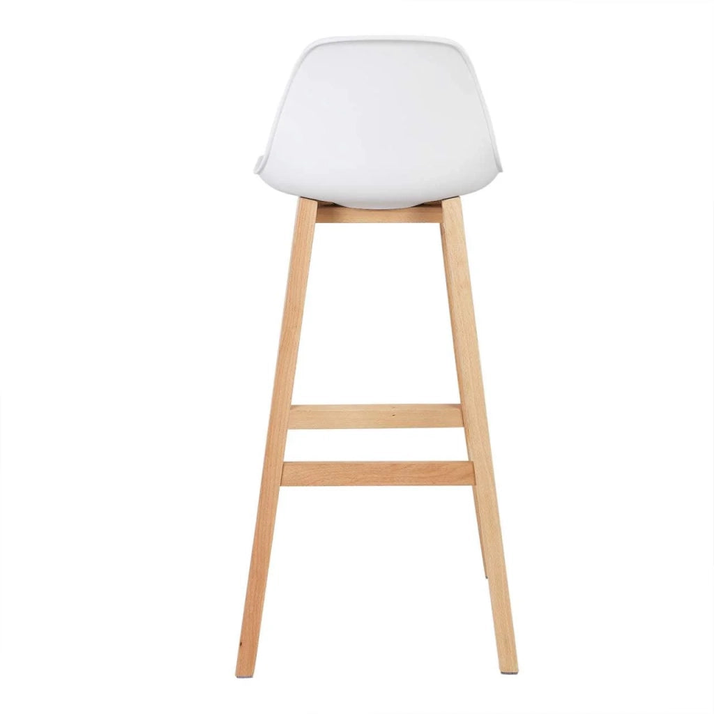 Set di 2 sgabelli da bar per la colazione/sedie da bancone da cucina bianchi 19_0000591