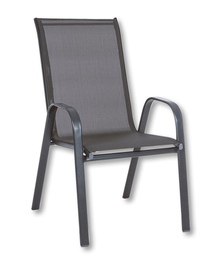 Sedia con braccioli Martinez antracite