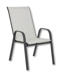 Sedia con braccioli Martinez grigio chiaro