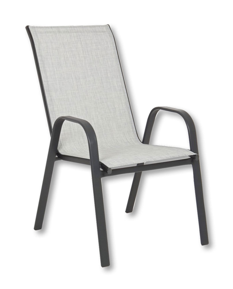 Sedia con braccioli Martinez grigio chiaro