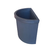 Garden Italia Vaso per Piante a Muro Millerighe Medio FMM 63×36×50 cm in Resina – Made in Italy, Antiurto, per Interni ed Esterni Colore: Antracite
