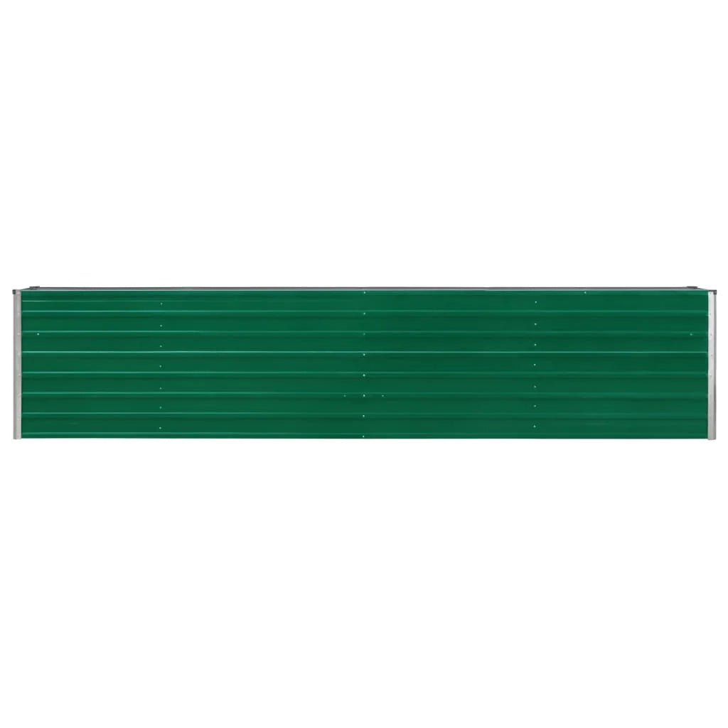 Fioriera rialzata per piante e fiori acciaio zincato 320 x 40 x 45 cm verde 02_0001110
