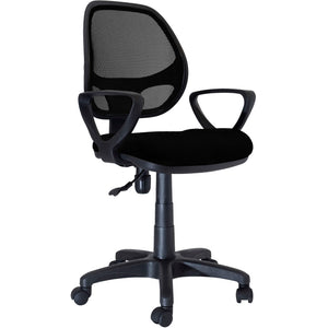 poltrona direzionale forata nera new manager cod:ferx.66767