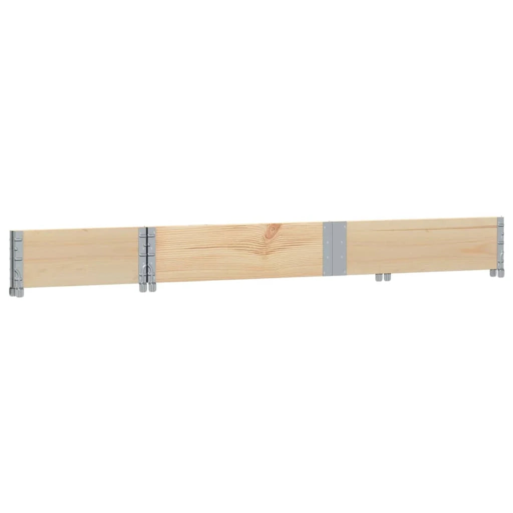 Vassoio per fioriera aiuola rialzata piante fiori terrazza giardino 150 x 50 cm legno massello di pino marrone 02_0037432