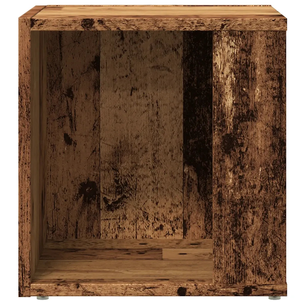 Tavolino | Tavolo laterale Legno Antico 33x33x34 cm in Legno Multistrato