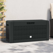Baule da Giardino Antracite 119x48x60 cm in Polipropilene 152197