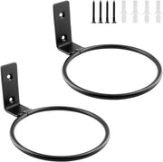 Set da 2 pezzi di sostegno per piante in metallo da appendere al muro, 15 cm, nero matte