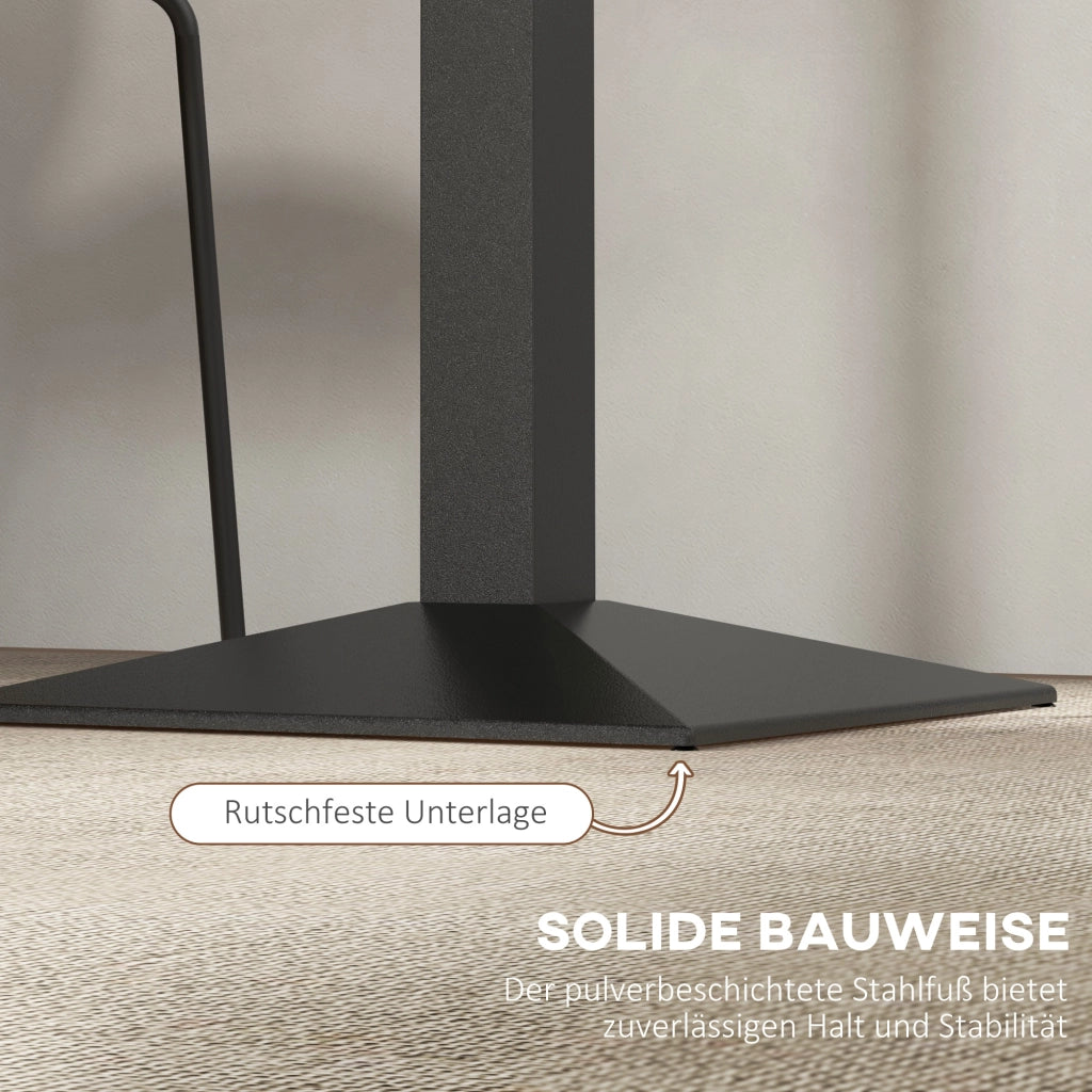 Tavolo da pranzo quadrato ¨C Xylo ¨C 2 persone legno metallo 70x70x75 cm marrone