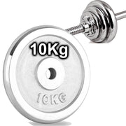 Trade Shop - Disco Olimpico In Acciaio Piastra Pesi Per Bilanciere Manubri Da 10 Kg Palestra -