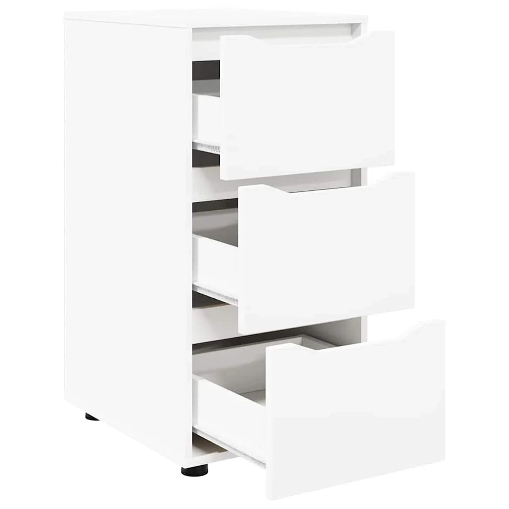 Mobile contenitore rettangolare funzionale minimalista 40 x 48 x 81 cm in legno ingegnerizzato bianco 02_0054641