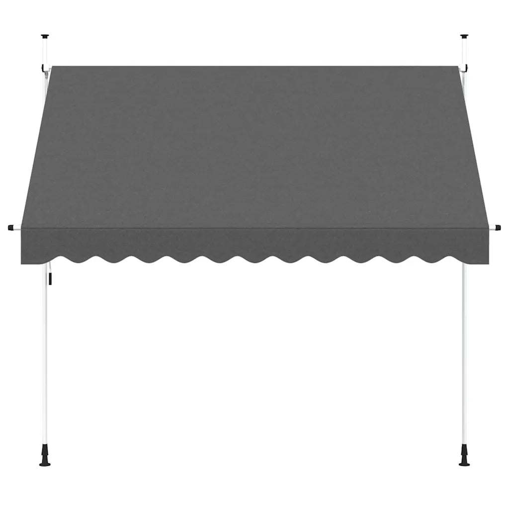 Tenda da Sole Retrattile Manuale 300 cm Antracite cod mxl 14938
