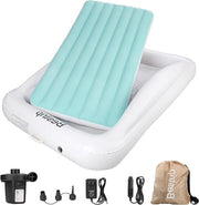 Letto a sospensione per bambini con pompa elettrica e sistema di sicurezza contro cadute - 2 in 1 letto per bambini 157 x 96 x 30 cm