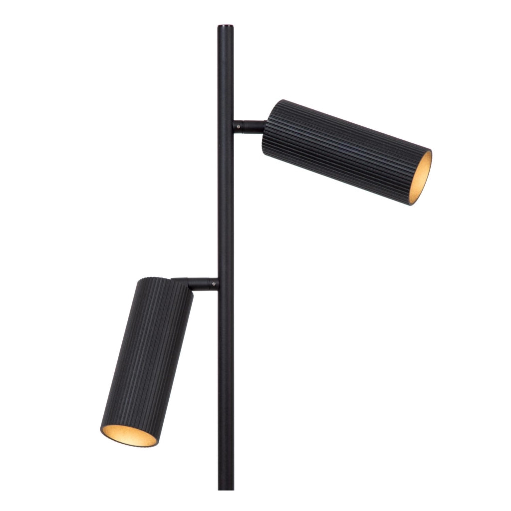 Lampada da terra CLUBS 2xGU10 nera alluminio Lucide